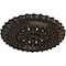 Ekena Millwork Sellek Ceiling Medallion (Fits Canopies up to 1 1/8"), 18 1/2"OD x 7/8"ID x 1 1/2"P, Stone Hearth CM18SKSHF - alternate 2